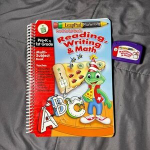 LeapFrog LeapPad Reading, Writing & Math Pre-K to 1st Book & Cartridge